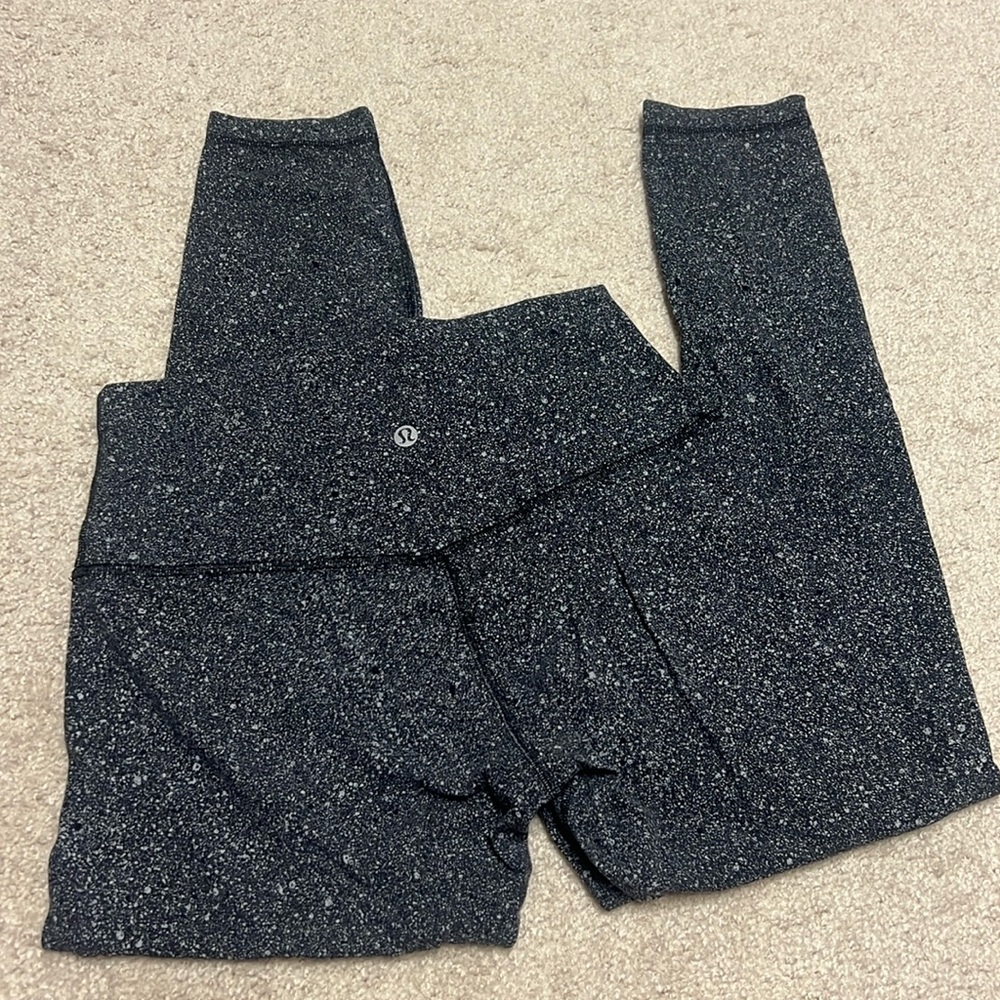Lululemon Align Crop Luminesce Splatter Ice Grey … - image 2